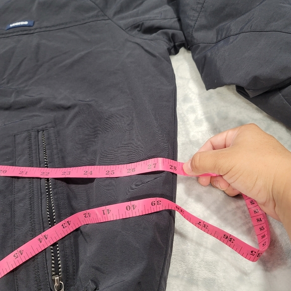 Lands End Mens Puffer Jacket Full Zip Up Long Sleeves Pockets Black Size XXL - Picture 16 of 16